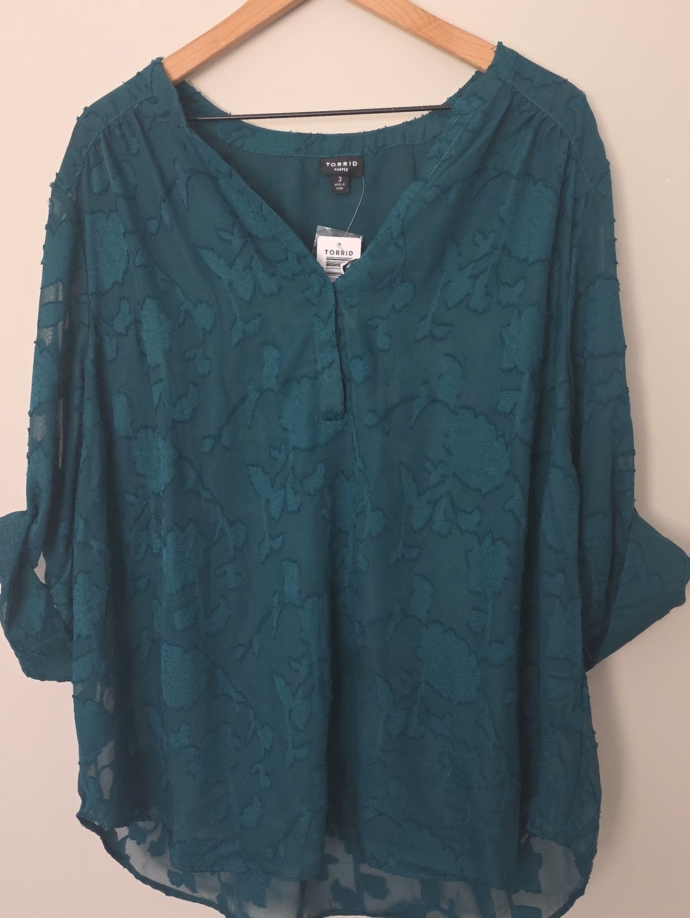 Torrid Harper Chiffon Pull Over Blouse